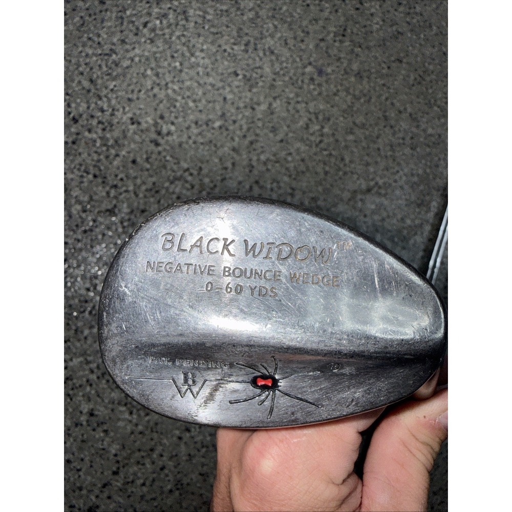 Black Widow Negative Bounce Wedge 35.5" Stiff Flex Steel Right Handed 0-60 Yards